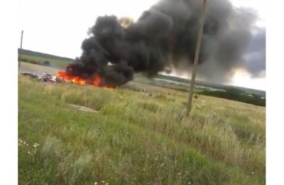 Опубликовано резонансное видео с места крушения