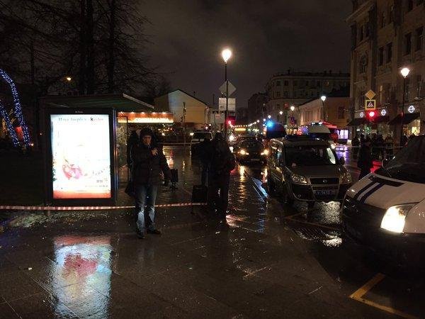 В центре Москвы взорвали бомбу